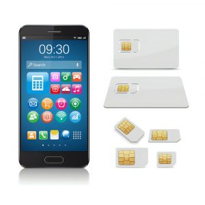 mobile smartphone and uk sim card sizes