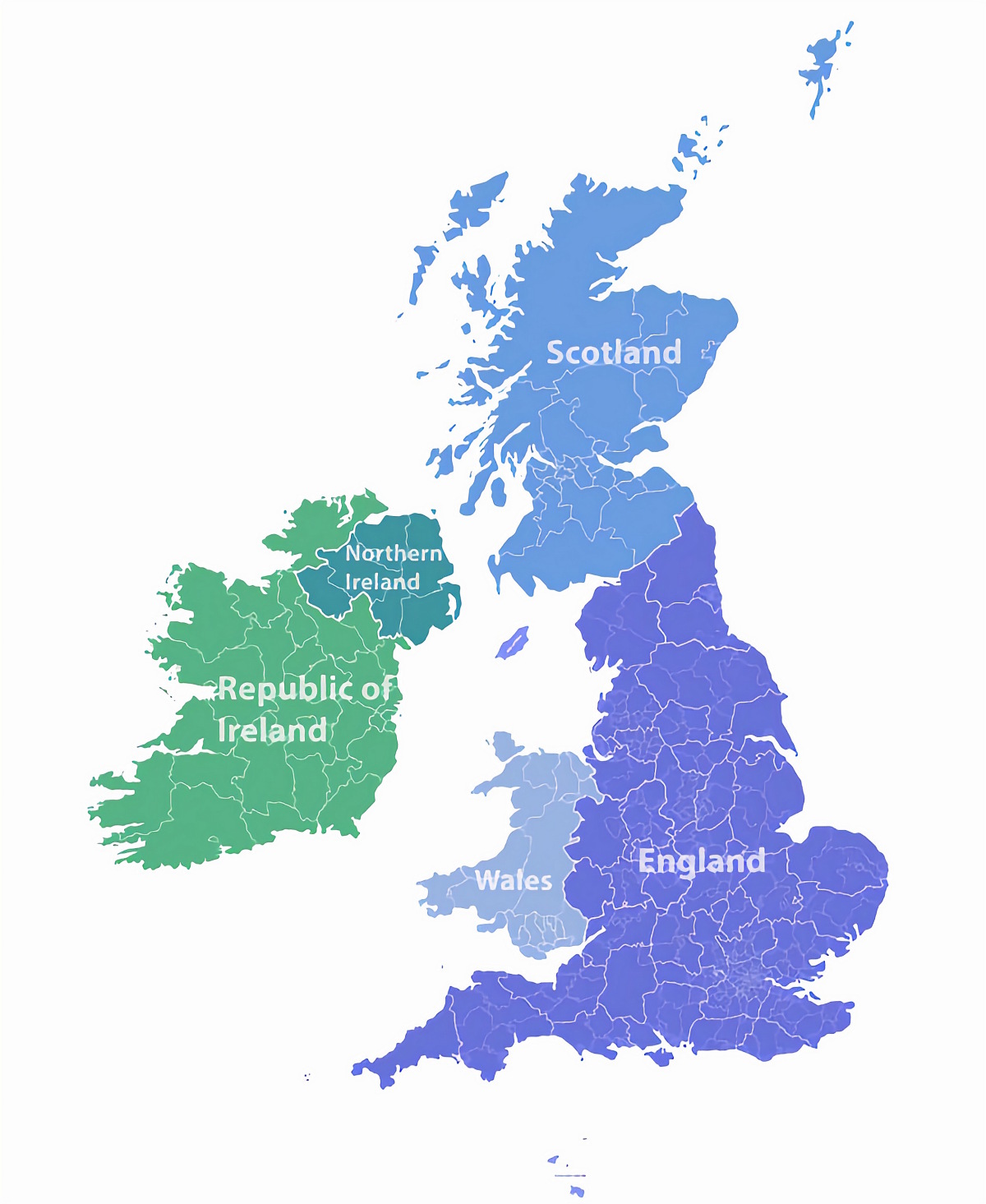 Map Of Northern Ireland And Scotland